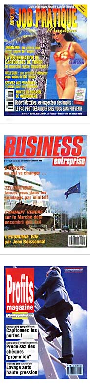 profits magazine, business entreprise, job pratique magazine, franchisé média,  job étudiant mag., Activités lucratives, Job vidéo, dossiers kits de création